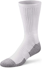 Dr. Comfort Crew Diabetic Socks, White, Medium