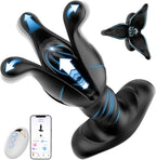 BEISAR Prostate Massager Anal Toys, Butt Plug Male Sex Toys for Men Sex Toy Anal Plug Adult Toys Male Vibrator Anal Dildo for Men with 9 Tension Shock Flapping Thrusting Vibrating APP Remote Control