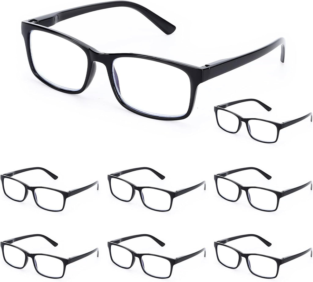 Reading Glasses,8 Pack Reading Glasses Blue Light Blocking for Men Women,Anti Eyestrain/Dryness/UV Lightweight Readers