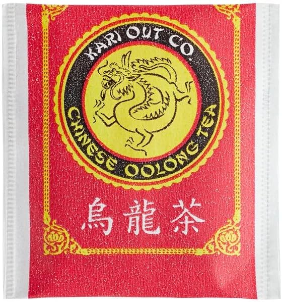 Traditional Chinese Oolong Tea Bags, Premium Tea Sachets for Hot or Iced Caffeinated Drinks, Semi-Fermented Drink for Detox, Health, Diet and Energy, (Pack of 100)