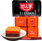 Authentic Chinese hot pot soup base seasoning 12.7 oz (360g), Haorenjia Sichuan hotpot broth sauce spicy from szechuan, China.