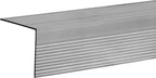 Stair Nosing, Stair Edge Protector, 48" Long - Stair Nose Molding - Aluminum Mill (Silver)