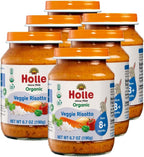 Holle Organic Veggie Risotto Flavored Puree Baby Food, Non GMO, Vegan, 6.7 Ounces (Pack Of 6)