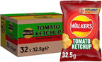 Walkers Tomato Ketchup Crisps Box, 32.5 g (Case of 32)