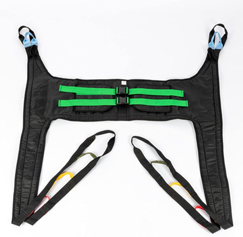 Toileting Sling Hoist Sling Patient Lifts Medical Lift Equipment Bariatric Handicap Lift Commode Sling with Four Point Support,B