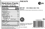 Yupik Pine Nuts, 2.2 lb (35.2 oz), Raw, Gluten-Free, Kosher, Raw Nuts, Smooth & Creamy Pine Kernels, Shelled, Unsalted, Unroasted, Oil-Free, Source of Iron, Ideal for Cooking & Baking