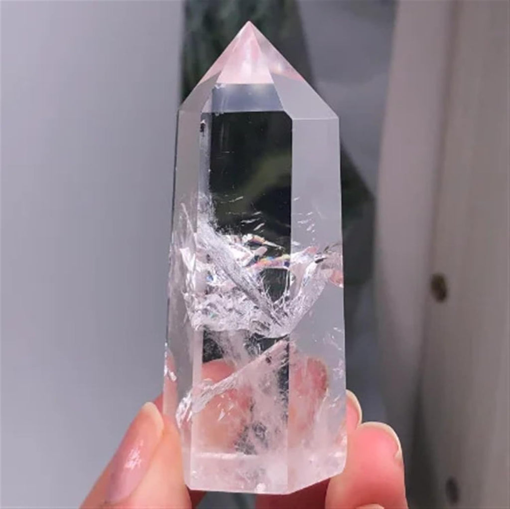 AtkitS Beautiful Clear Lemurian Seed Quartz Natural Point Cluster Crystal Rough Healing (Size : 1 Piece)