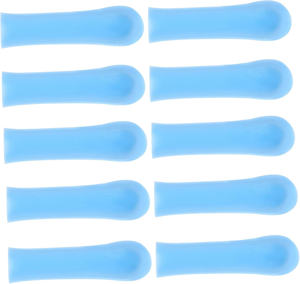 10pcs Silicone Ear Spoon Covers Ear Cleaning Tools Replacement Sleeves Gentle Earwax Removal Supplies Soft Comfortable for Adults