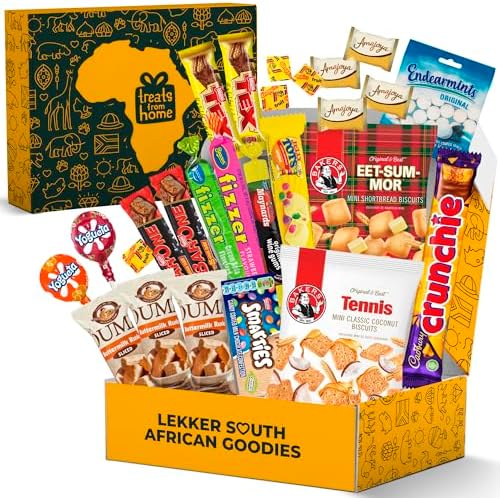 Exotic Snack Box with Authentic South African Food | 26-Unit Assortment of Candy, Chocolates & Biscuits | Perfect Snack Bundle for Food Lovers | Elegantly Packaged Gift Box | Unique and Famous South African Snacks