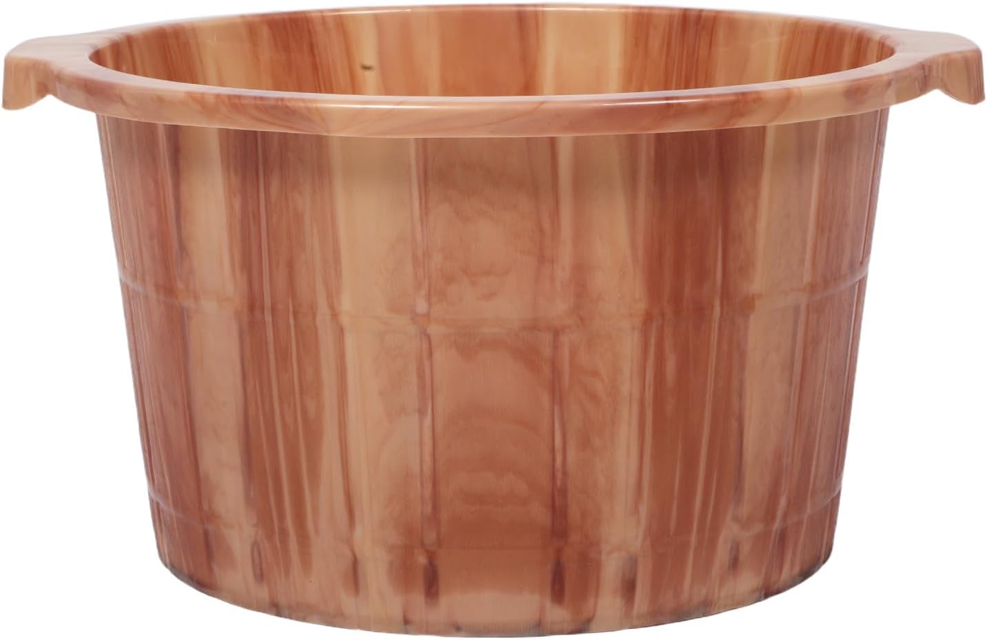 KICHOUSE Foot Basin Wooden Bucket With Built In Massager Acupressure Pedicure Barrel Massage Tool For Home Office Baths Spa Bathroom Home Office Use