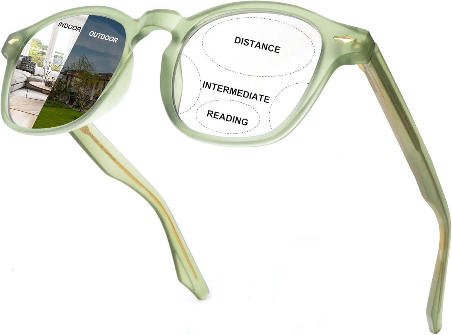 SKYWAY Multifocus Progressive Reading Glasses UV Protection Blue Light Blocking Photochromic Stylish Eyewear