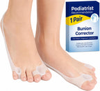 Bunion Corrector for Women and Men - Podiatrist Recommended, Toe Straightener for the Thumb and Little Toe, Foot Alignment and Pain Relief(1 Pair)