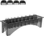 10 Slot Clipper Comb Holder, Plastic Storage Case Organizer for Electric Clippers,Black for Barbershop Salon Professionals"