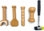 Chiropractic Hammer and Chisel, Hammer Massage Tool,Wooden Therapy Massage Tool for Chiropractic Adjustment Massage Tools
