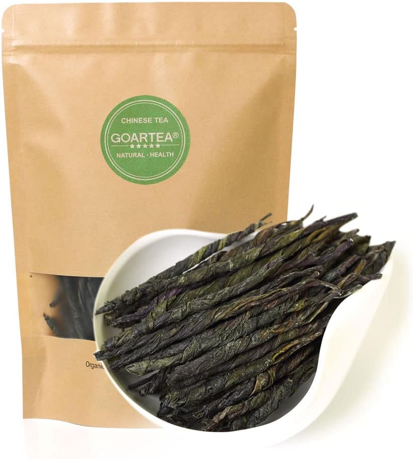 GOARTEA Needle Ku Ding Tea 250g / 8.8oz Premium Needle Kuding Tea - Bitter Green Tea - Ku Ding Herbal Tea Chinese Spike Loose Large-leaf
