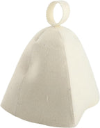 Wool Felt Sauna Hat, Breathable Thick Sauna Cap for Men and Women with Hang Loop, Protects Head from Heat and Eyes from Hurting for Bathing and Steaming