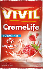 Vivil Crème Life Classic Sugar Free Strawberries & Crème 60g