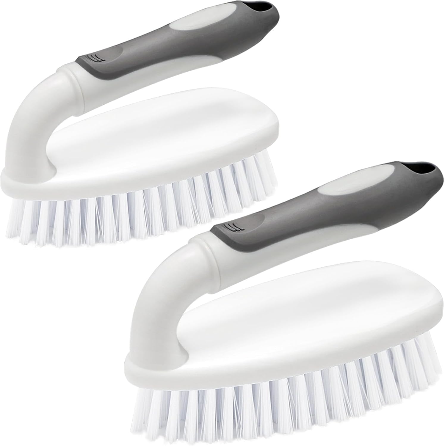 Scrub Brushes for Cleaning Bathtub Scrubber Heavy Duty Scrub Brush with Handle Stiff Bristle Cleaning Brush for Shower, Kitchen, Sink, Bathroom, Floor