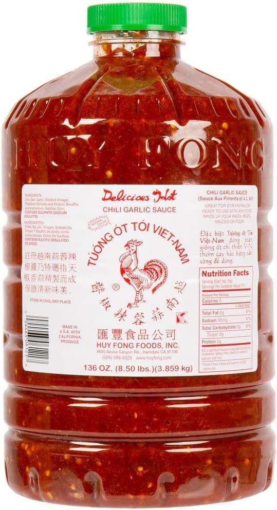 Huy Fong Chili Garlic Sauce, 8.50 Pound ,Garlic,136.0 Ounce