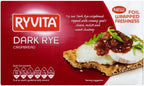 Ryvita Dark Rye Crispbread (250g) - Pack of 6