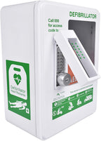 AED Storage Cabinet, Outdoor AED Cabinet with Constant Temperature Control System and Intelligent Password Lock, Waterproof and Anti-Corrosion, Compatible with Multiple AED Models