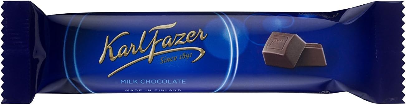 5 Bars x 39g of Karl Fazer Blue - Original - Finnish - Milk Chocolate