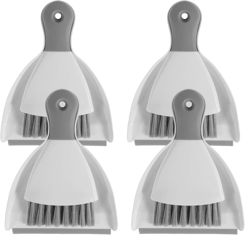 Portable Table Top Cleaning Brush and Dustpan Set,Mini Dustpan and Brush Set,Dining Table Crumb Sweeper with Soft Bristle Multipurpose Desktop