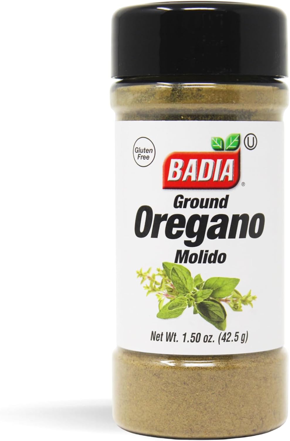 Badia Ground Oregano, 1.5 oz – Aromatic Herb for Mediterranean & Latin Dishes – Kosher, Gluten Free