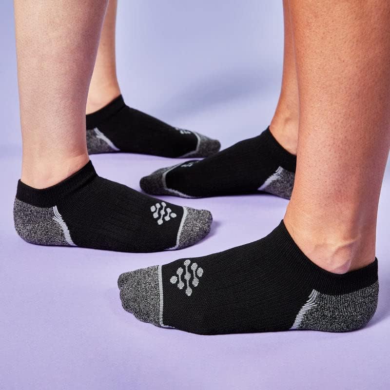 True Energy Men's Ankle Socks - Sport Socks with Compression + Infrared - 3 Pairs