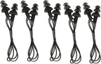 CTKcom 5 Pcs Silicone Gel Soft Earplug Corded String Ear Plugs for Swimming,Pack of 5,Black