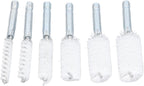 6PCS Hole Cleaning Brushes Bore Brush for Drill Twisted Wire Cleaning Brush Power Drill Cleaning Wire Brush with 1/4in Hex Shank for Power Drill Impact Driver (Nylon (White))