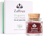 Zaffrus - Certified Organic Super-Premium All Red Saffron Threads (1.5 gram, .052 oz)