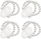 Waydress Corsage Wristlet Band Elastic Pearl Wrist Wedding Corsage Pearl Bracelet Stretch Wristband for Wedding