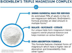 BioEmblem Triple Magnesium Complex | 300mg Magnesium Glycinate, Malate & Citrate | High Absorption Chelated Formula | Vegan, Non-GMO, Gluten-Free | 90 Capsules