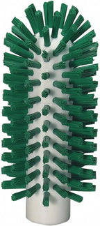 Vikan 5380-63-2 Stiff Tube Brush, Polyester, 2-19/32" x 6" OAL, Green