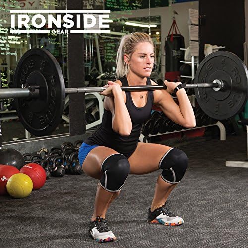 Knee Sleeves (1 Pair) 7mm Neoprene Thick Compression Knee Brace Support for Weightlifting, Powerlifting, Squatting & Fitness Training for Women and Men Black (X-Large)