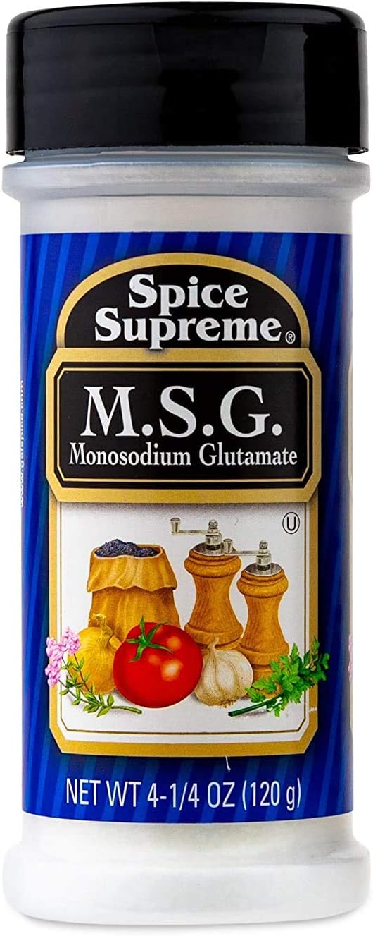 Spice Supreme M.S.G. Monosodium Glutamate, plastic shaker, 4.25-oz.