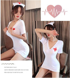 GRAYDREAM Sexy Lingerie Female Nightclub Hot Passionate Temptation Nurse Cosplay Uniform Suit