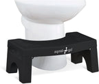 Squat N Go 7” Folding Squatting Stool | The Only Foldable Toilet Stool | Convenient and Compact – Great for Travel | Fits All Toilets, Folds for Easy Storage, Use in Any Bathroom | Black Color |