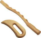 BAWHO Wooden Gua Sha Massage Tools Wood Massage Tool Includes Therapy Massage Tool Lymphatic Drainage Tool for Anti Cellulite 2Pcs/Set