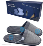 Microcurrent Massage Sandals,Reflexology Slippers for Men Women Plantar Fasciitis Relief,Acupressure Shoes Gray