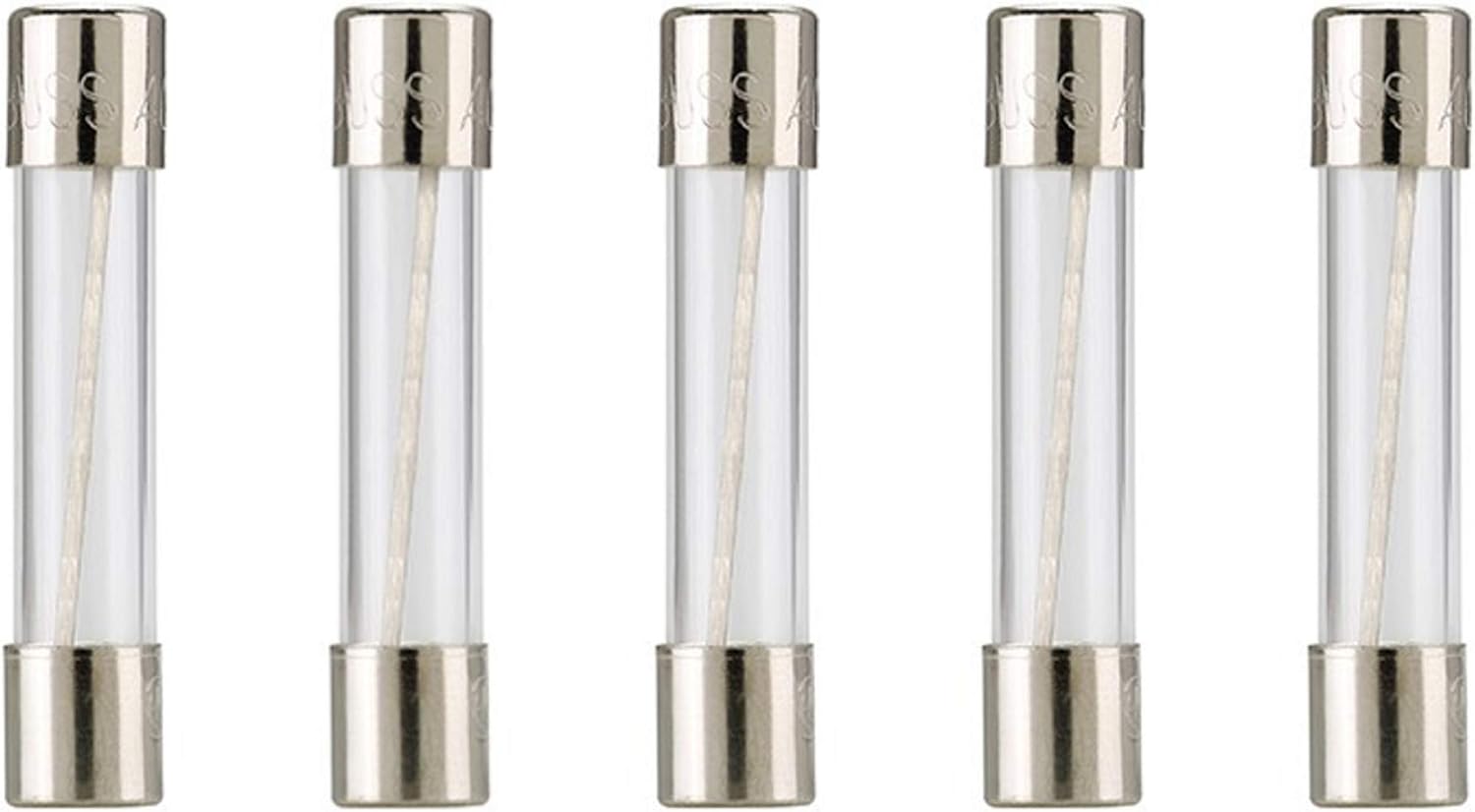 Bussmann AGC-10 AGC Series Fuse, Fast Acting, 10 Amp, 250V, Glass Tube, 1/4" x 1-1/4" (Pack of 5)