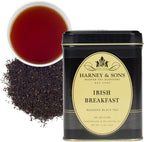 Harney and Sons Irish Breakfast Tea | 4oz Tin 100% Assam Black Tea Loose Leaf, Bold Breakfast Tea