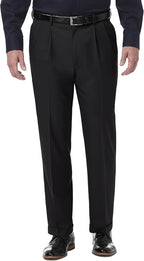 Haggar Men's Premium Comfort Classic Fit Pleat Front Pant Reg. and Big & Tall Sizes