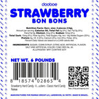 Dooboe Strawberry Hard Candy – 6 lb Bulk – Strawberry Filled Bon Bons – Individually Wrapped Red Candy, Offices & Candy Bowls