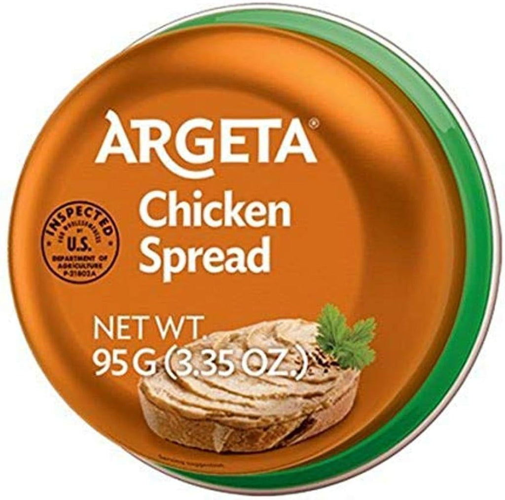Argeta Pate Spread, Chicken, 95 Gram (Pack of 48)