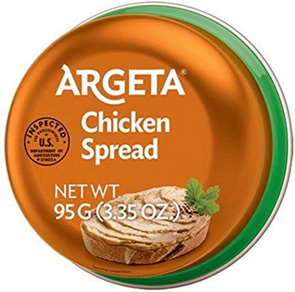 Argeta Pate Spread, Chicken, 95 Gram (Pack of 48)