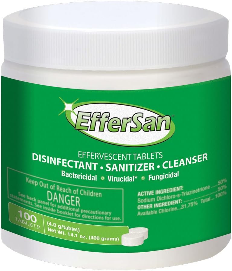Effersan Effervescent Sanitizer - 100 Count