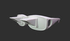 White Lazy Glasses Horizontal Reader Periscope Mirror Glasses - Watch TV in Bed!