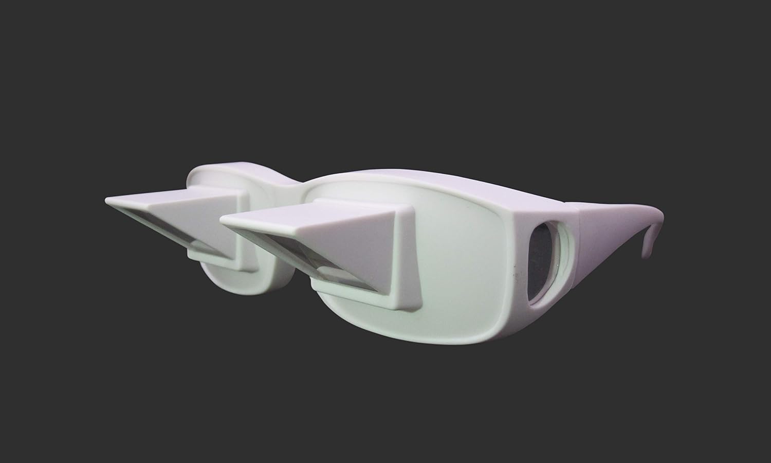 White Lazy Glasses Horizontal Reader Periscope Mirror Glasses - Watch TV in Bed!